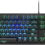 Tastatura gaming Sharkoon Skiller SGK30, Blue Switch, cu cablu, iluminata RGB, negru, mecanica, US layout, Sharkoon