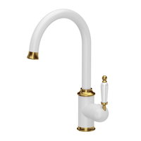 Baterie bucatarie Quadron Unique Rachel alb - auriu