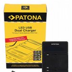 Patona Incarcator Dual Led USB NP-FM50 NP-F550 NP-F750 NP-F970