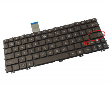Tastatura maro Asus Eee PC X101H layout US fara rama enter mic, Asus
