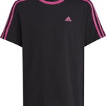 Tricou sport copii, Adidas, Bumbac, Negru, 152 cm