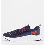Puma, Pantofi cu logo contrastant pentru alergare Softride One4all, Rosu, Albastru marin, 9