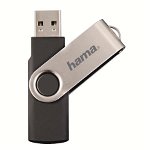 Memorie USB Hama Rotate 16GB USB 2.0 Negru/Argintiu, Hama