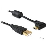 DeLOCK USB 2.0 Extension Cable/USB A Female to Micro USB B Male / 1 m