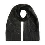 Accesorii Femei LAUREN Ralph Lauren Foiled Metallic Cable Scarf Black