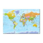 Hartă decorativă a lumii Bimago Orbis Terrarum, 120 x 80 cm