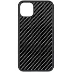 Husa de protectie pentru iPhone 11 Pro Max, Underline, fibra de carbon, anti slide, full size protection, negru