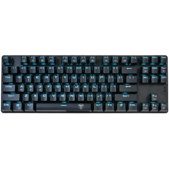 Tastatura gaming mecanica T-Dagger Bora iluminare Ice Blue Negru