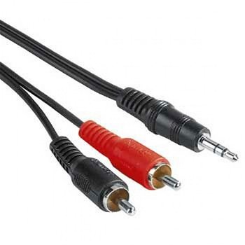 Cablu audio jack HAMA 3.5mm/ 2RCA 2m, HAMA