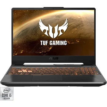 Laptop Gaming ASUS TUF F15 FX506LH, Intel Core i5-10300H, 15.6", Full HD, 144Hz, 8GB, 1TB SSD, NVIDIA GeForce GTX 1650 4GB, No OS, Bonfire Black