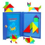 Joc Montessori, Tangram Magnetic, albastru, Krista