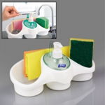 Dispenser pentru detergent de vase - cu suport pentru burete, Deals Shop Online