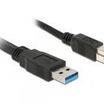 Cablu USB 3.0 A-B 1.5m Negru, Delock 8506, Delock
