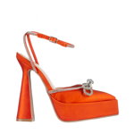 Pantofi dama portocalii din material textil Valary, Kalapod