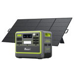 Pachet Fossibot F2400 Verde Statie electrica de incarcare portabila , LED, IP67 + Panou solar portabil Fossibot SP420 420W, Fossibot