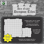 Dry Erase 5 inch and 10 inch Dungeon Tiles (21 bucăți), Dungeon Tiles