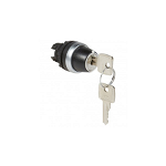 Osmoz non illuminated key selector switch - 3 stay-put positions 45°, Legrand