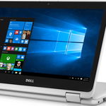 Notebook / Laptop 2-in-1 DELL 11.6'' Inspiron 3168 (seria 3000), HD Touch, Procesor Intel® N3710 (2M Cache, up to 2.56 GHz), 4GB, 128GB SSD, GMA HD 405, Win 10 Home, White, 1Yr CIS