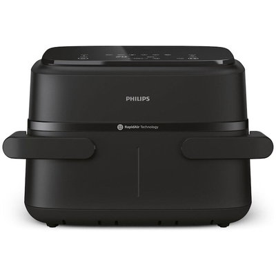 Philips Friteuză cu aer cald NA150/00, 6 programe, 2 coșuri, 7,1 l, Negru