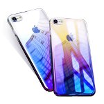 Husa Apple iPhone SE2, Gradient Color Cameleon Albastru-Galben, MyStyle