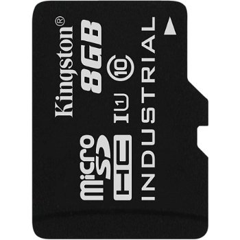 Card de memorie Kingston MicroSDHC, 8GB, UHS-I, Industrial Temp Card Single