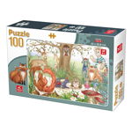 Puzzle Deico - Animale de padure 100 piese