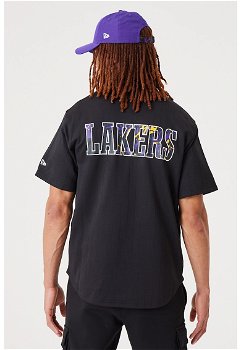 Tricou cu nasturi si maneci cazute LA Lakers, New Era