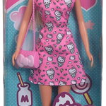 Papusa Steffi cu rochie Hello Kitty roz inchis, Steffi Love