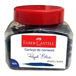 Patroane cerneala mici, albastre, 100Buc/Borcan, Faber-Castell, Faber-Castell