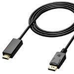 Cablu Adaptor DisplayPort la HDMI pentru Laptop/PC,Lungime 1,8 m, 