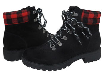 Incaltaminte Femei Jellypop Albany BlackRed Suedelike, Jellypop