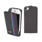 Flip BMW Piele gri inchis pentru iPhone 5-5S - Colectia motorsport, Bmw