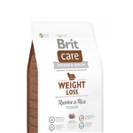 Hrana uscata pentru caini BRIT Care Hypoallergenic Weight Loss, Adult, iepure si orez, 3 Kg