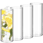 Set 4 pahare cu pereti dubli, Quasar & Co, sticla termorezistenta, 350 ml, transparent