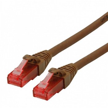 Cablu de retea UTP Cat.6 Component Level LSOH maro 20m, Roline 21.15.2589