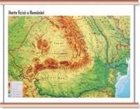 Harta fizică a României - mini - plastifiat cu șipci - Paperback - *** - Cartographia Studium, 