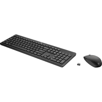 Kit HP 235 - Tastatura Wireless, USB, Black + Mouse Optic, USB Wireless, Black