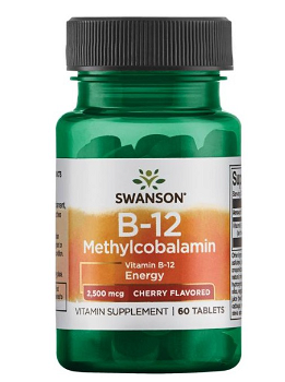 Vitamin B12 Methylcobalamin 2500 mcg, 60 tablete - Swanson, SWANSON