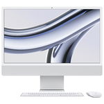 iMac 24 inch 4.5K Retina, Procesor Apple M3, 8GB RAM, 256GB SSD, 10 core GPU, macOS Sonoma, INT keyboard, Silver, Apple