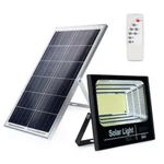 Proiector led FOXMAG24, cu panou solar si telecomanda, senzor de lumina, 300W, FOXMAG24