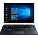 Laptop 2-in-1 Toshiba Portege X30T-E-145, Intel Core i5-8250U, 13.3 inch Touch, RAM 8GB, SSD 256, Intel UHD Graphics 620, Windows 10 Pro, Onyx Blue