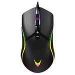 Mouse Gaming VGMB03 cu Fir  6400DPI Iluminare RGB Negru, Varr