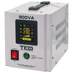 UPS de 500W 900VA cu unda sinusoidala pura, compatibil cu 2 baterii de 12V, pentru centrale termice, TED, TED000361, TED