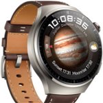 Smartwatch HUAWEI Watch 4 Pro, LTE, GPS, Wi-Fi, Android/iOS, piele, Dark Brown