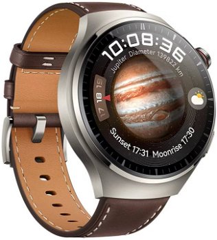 Smartwatch HUAWEI Watch 4 Pro, LTE, GPS, Wi-Fi, Android/iOS, piele, Dark Brown