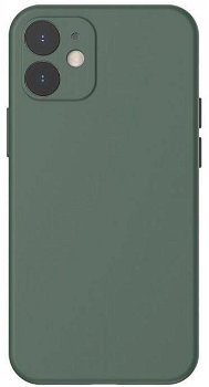 Protectie spate Baseus Liquid Silica Gel Protective WIAPIPH54N-YT6A pentru iPhone 12 Mini (Verde)