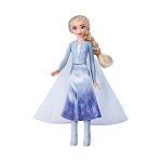 Hasbro - Papusa Elsa , Disney Frozen 2 , Cu rochita luminoasa, Multicolor