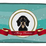 Caroline`s Treasures Absorbant Dish uscare Mat pentru bucătărie Counter Smooth Negru și Bronz Dachshund Mer Multicolore 14 x 21, 