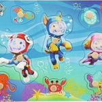 Puzzle Paw Patrol, Trefl, Lemn, 30 x 22.5 cm, Multicolor, 8 piese