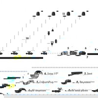 Kit irigare gradina cu legume - lungime 10 m, 20 randuri, Alti producatori